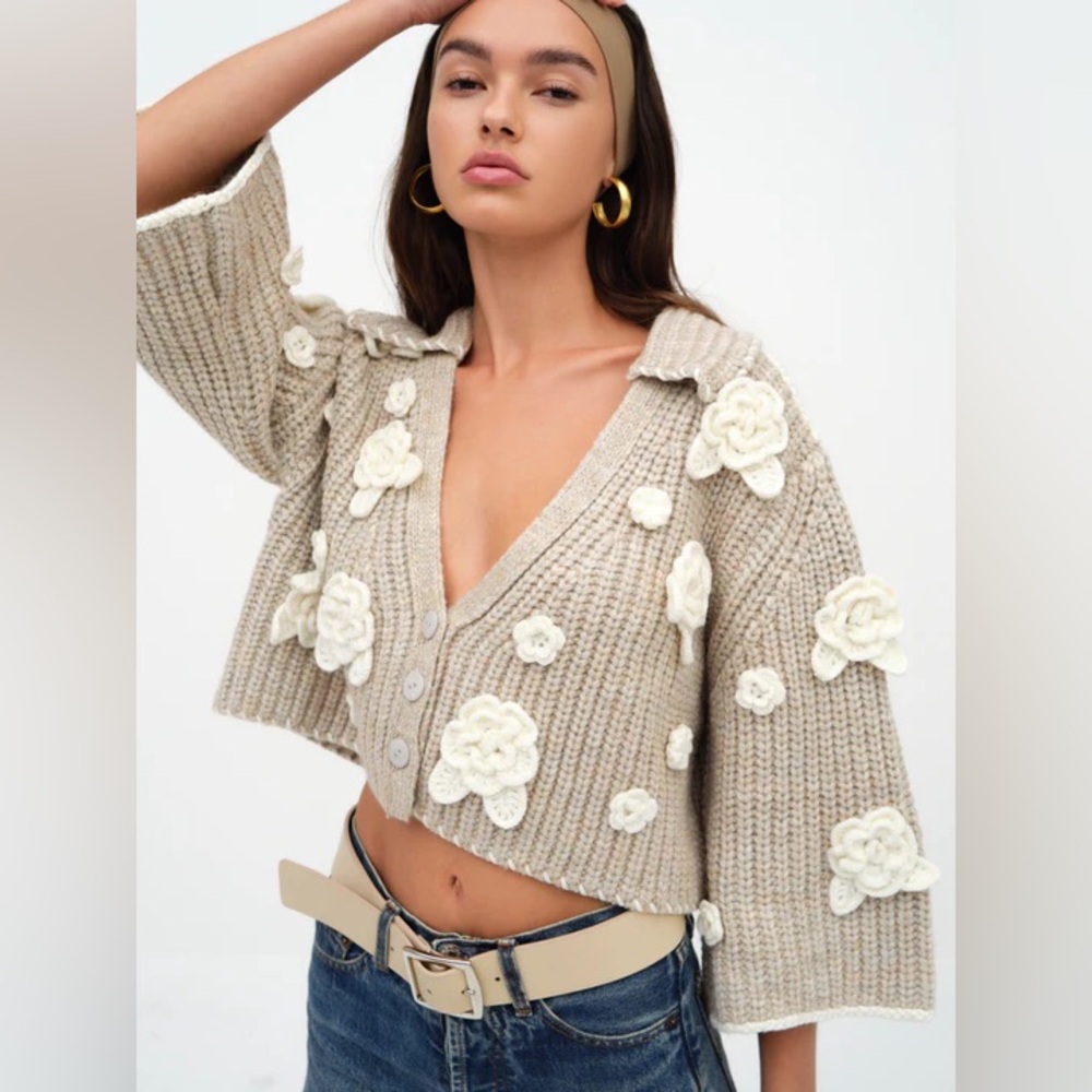 NWT For Love and Lemons XS Ivy Cardigan